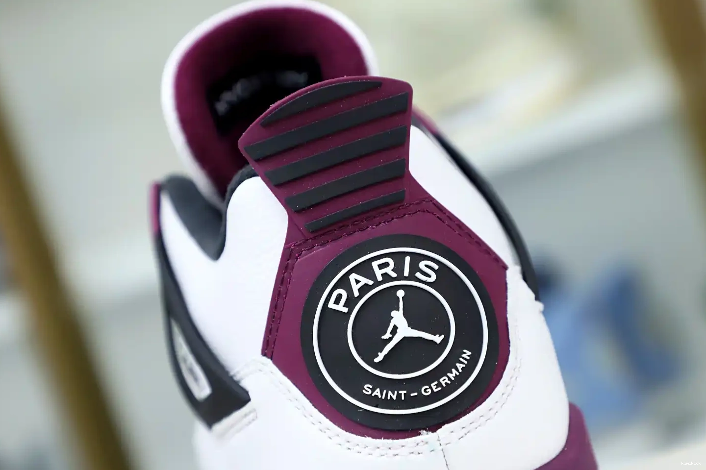 RETRO SAINT-GERMAIN AIR X Kimikick JORDAN JORDAN 4 'BORDEAUX' PARIS AIR 0424